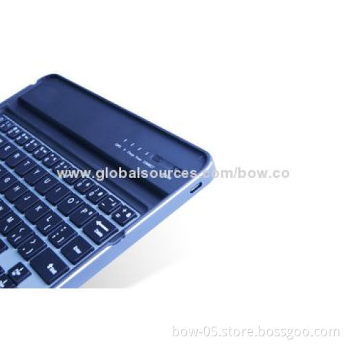 Wireless Bluetooth 3.0 Keyboard Case for iPad Mini 1/2 with 3.0-4.2V Operating Voltage